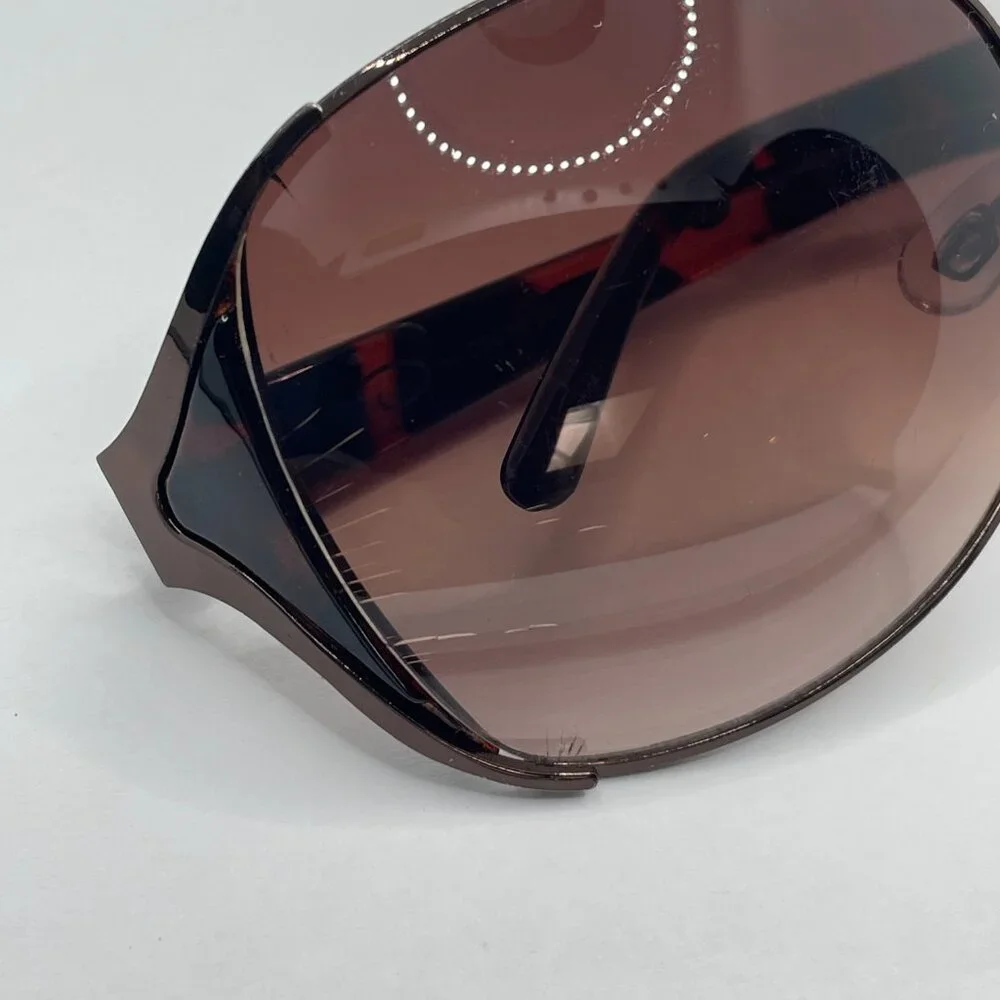 Oscar de la Renta‎ Oversized Brown Tortoise Shell Sunglasses OS